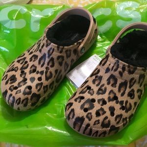 ❌SOLD❌ Classic Animal Print Lined Clog - Crocs